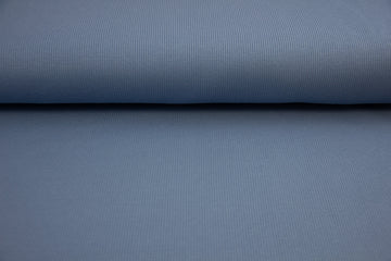Rib Jersey, Rippenjersey, rauchblau, 0,5 m